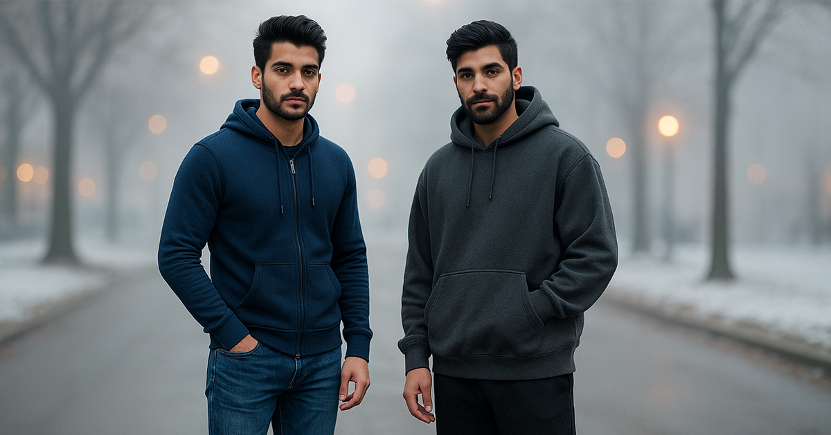 Best Winter Hoodies in Pakistan 2025: Zipper vs Pullover Trends