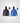 SWEAT JACKET BLACK AND BLUE